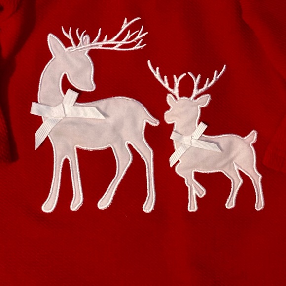 Red Christmas Reindeer top Size 3T - Picture 5 of 6